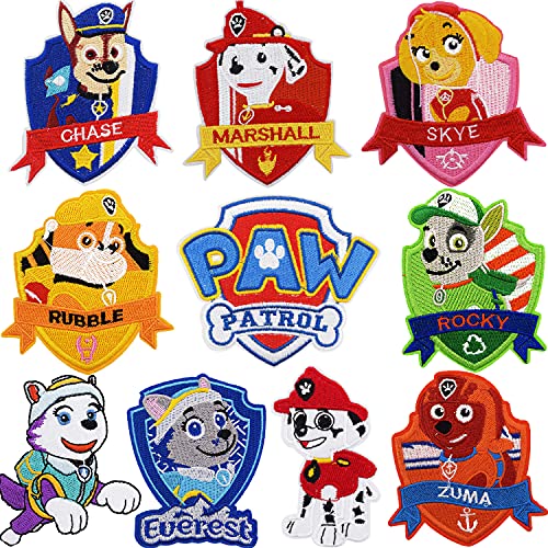 rche adhesivo para planchar con diseño de Paw patrol para niños, Parches Ropa 15 Coche Parches Ropa para planchar , chaquetas, chaquetas, mochilas, bufandas