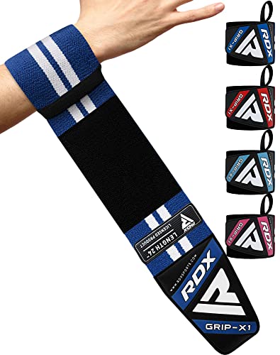RDX Correas de Levantamiento Gym Muñequeras para Peso Elevación Deportivas,Muñequera Tirantes para Power Lifting, Gimnasio Fitness, Musculación, Entrenamiento, Gimnástico
