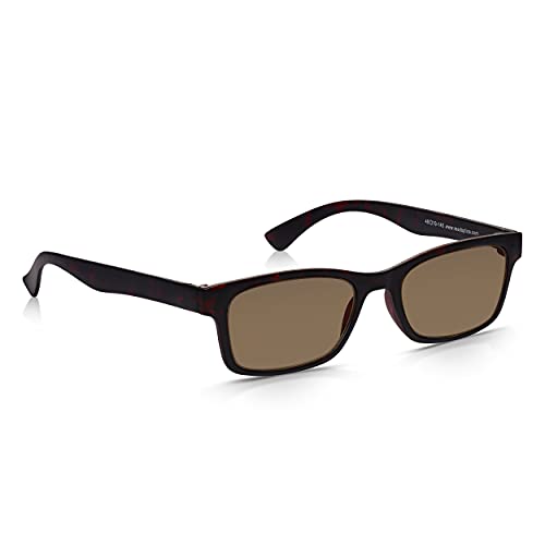 Read Optics Gafas de Sol para Leer Hombre/Mujer – Estilo Italiano Tortoise - Lentes Tintadas Protección UV-400 Graduadas +2.50 Dioptrías