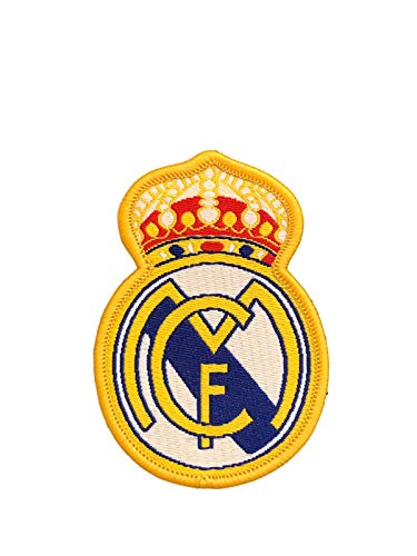 Real Madrid C.F.Parche para coser o pegar con la plancha, diseño de escudo del FC Barcelona.