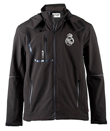 Real Madrid Rma-sa-10003 - Chaqueta de Manga Larga Unisex, Unisex Adulto, Color Negro, tamaño Large