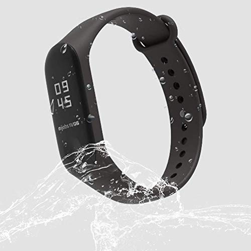 Recambio para Pulsera Actividad XIAOMI MI Band 3 SMARTWATCH MIBAND Correa Reloj (Negro)