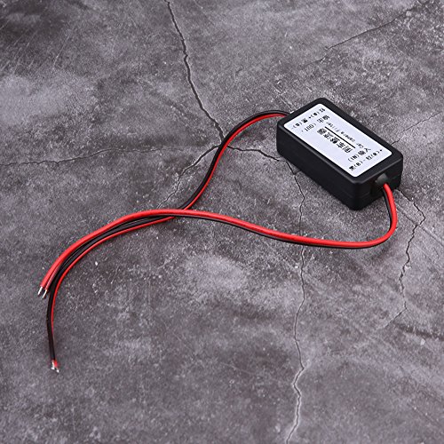 Rectificador de filtro, rectificador de filtro de condensador de relé de potencia de cámara retrovisora ​​de coche de 12V DC negro para la serie de automóviles de Alemania/América