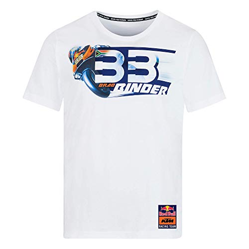 Red Bull KTM Brad Binder 33 - Camiseta unisex Blanco L