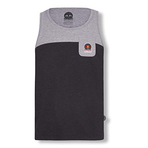 Red Bull Records Vinyl Tank Top, Negro Hombre Medium Camiseta sin Mangas, Records Original Ropa & Accesorios