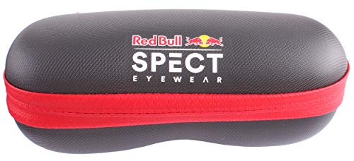 Red Bull Spect Eyewear SPIN-003P - Gafas de sol polarizadas, color rojo y plateado