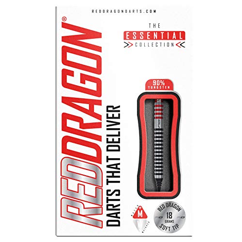 RED DRAGON Juego de Dardos Profesionales de tungsteno Softip GT3 de 20 Gramos con vuelos y Ejes de nitrotecnología (vástagos)