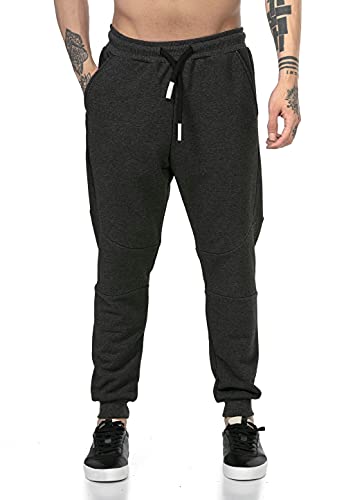 Redbridge Pantalón Chandal para Hombre Joggers Sweat-Pants Básicos Gris Oscuro XXL
