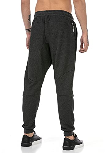 Redbridge Pantalón Chandal para Hombre Joggers Sweat-Pants Básicos Gris Oscuro XXL