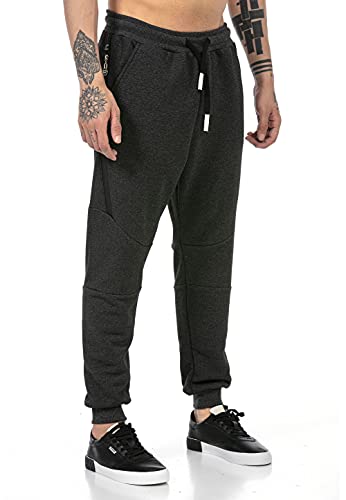 Redbridge Pantalón Chandal para Hombre Joggers Sweat-Pants Básicos Gris Oscuro XXL