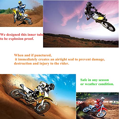 Redcolourful 3.00-14 90/100-14 Tubo Interior Trasero para 125cc 140cc Pit Pro Trail Foot Dirt Bike para 125cc 140cc