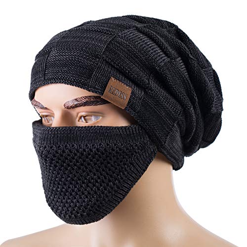 REDESS Beanie Hat para Hombres y Mujeres Winter Warm Sombreros Knit Slouchy Thick Skull Cap