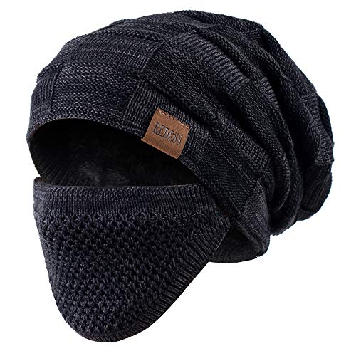 REDESS Beanie Hat para Hombres y Mujeres Winter Warm Sombreros Knit Slouchy Thick Skull Cap