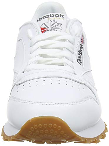 Reebok Classic Leather, Zapatillas de Deporte Hombre, Blanco White Gum 2, 39