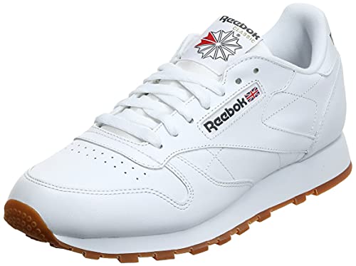 Reebok Classic Leather, Zapatillas de Deporte Hombre, Blanco White Gum 2, 39