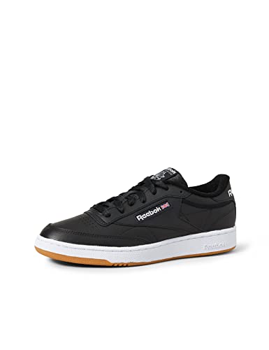 Reebok Club C 85 Zapatillas de Gimnasia para Unisex adulto, Negro (Int/Black/White/Gum), 41 EU