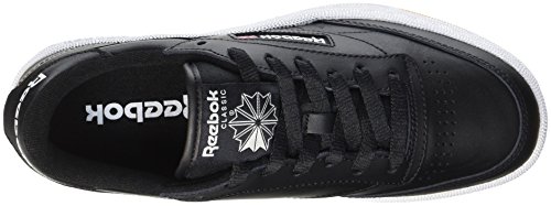 Reebok Club C 85 Zapatillas de Gimnasia para Unisex adulto, Negro (Int/Black/White/Gum), 41 EU