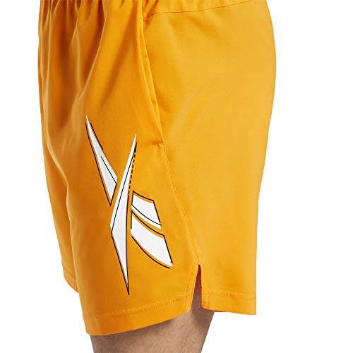 Reebok Wor Woven Graphic Short Pantalón Corto, Hombre, hivior, XS