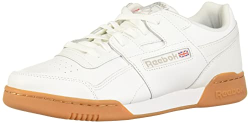 Reebok Workout Plus, Zapatillas de Gimnasia Hombre, White/Carbon/Classic Red Royal-Gum, 38.5 EU