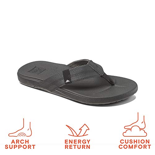 Reef Cushion Bounce Phantom, Chanclas Hombre, Negro, 42 EU