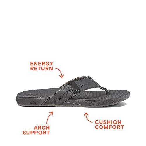 Reef Cushion Bounce Phantom, Chanclas Hombre, Negro, 42 EU