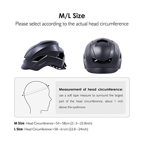 REEHUT Casco Bicicleta Casco Ciclismo con Visera y Forro Desmontable Tamaño Ajustable Especializado para Ciclismo de Montaña Motocicleta Biking Protección de Seguridad Adulto Unisex