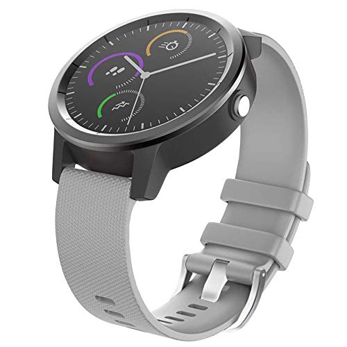 Reemplazo de correa de silicona de liberación rápida compatible con Garmin Vivoactive 3 HR Galaxy Active 2 Polar Ignite Garmin Venu Sq para accesorios de correa de reloj inteligente