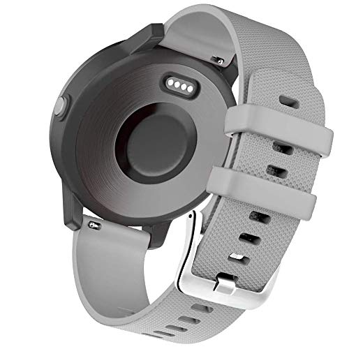 Reemplazo de correa de silicona de liberación rápida compatible con Garmin Vivoactive 3 HR Galaxy Active 2 Polar Ignite Garmin Venu Sq para accesorios de correa de reloj inteligente