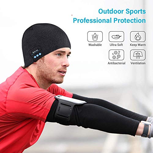 Regalos Originales Para Hombre Gorro Bluetooth - Regalo Hombre Padre Navidad Ideas Regalo Hombre Mujer Adolescentes, Gorros Invierno Auriculares Bluetooth Regalo Personalizado Hombre Deporte Ciclismo