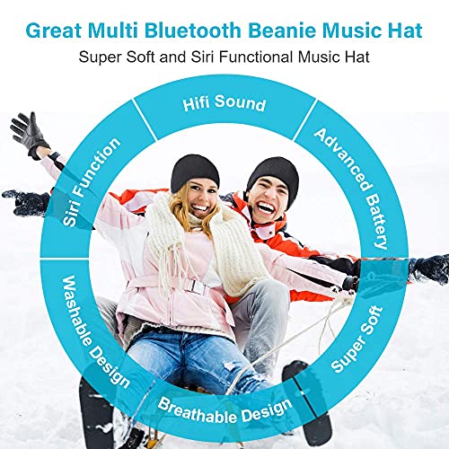 Regalos Originales Para Hombre Gorro Bluetooth - Regalo Hombre Padre Navidad Ideas Regalo Hombre Mujer Adolescentes, Gorros Invierno Auriculares Bluetooth Regalo Personalizado Hombre Deporte Ciclismo