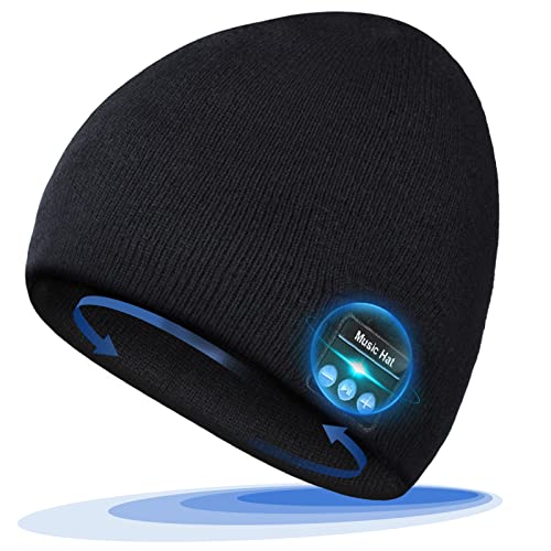 Regalos Originales Para Hombre Gorro Bluetooth - Regalo Hombre Padre Navidad Ideas Regalo Hombre Mujer Adolescentes, Gorros Invierno Auriculares Bluetooth Regalo Personalizado Hombre Deporte Ciclismo