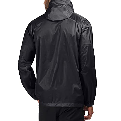 Regatta Chubasquero impermeable con capucha ligera y transpirable Jackets Waterproof Shell, Hombre, Black, L