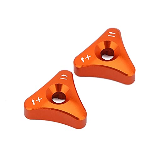 Regulador de perilla de horquilla delantera para horquilla WP 48 mm SX SX-F EXC XC-W 125-530cc SUPERMOTO SMC ENDURO 690 2008 2009 2010 - naranja