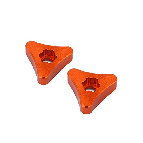 Regulador de perilla de horquilla delantera para horquilla WP 48 mm SX SX-F EXC XC-W 125-530cc SUPERMOTO SMC ENDURO 690 2008 2009 2010 - naranja