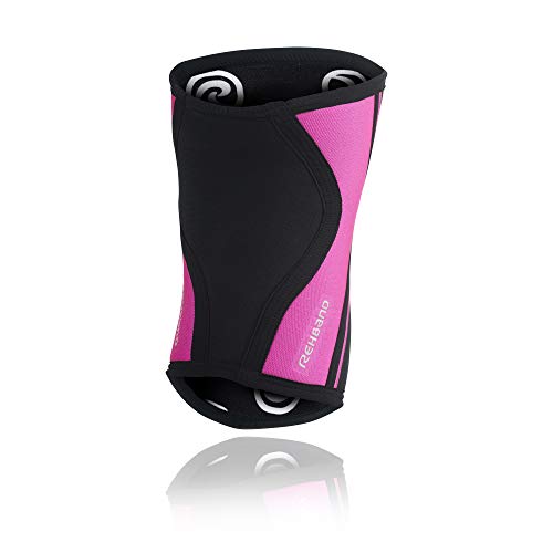 Rehband Rodillera RX, Negro/Rosa, S, 105333-2