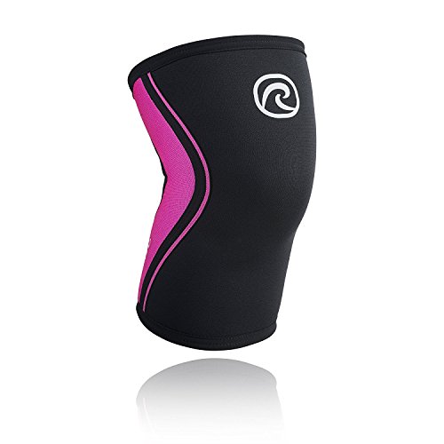 Rehband Rodillera RX, Negro/Rosa, S, 105333-2