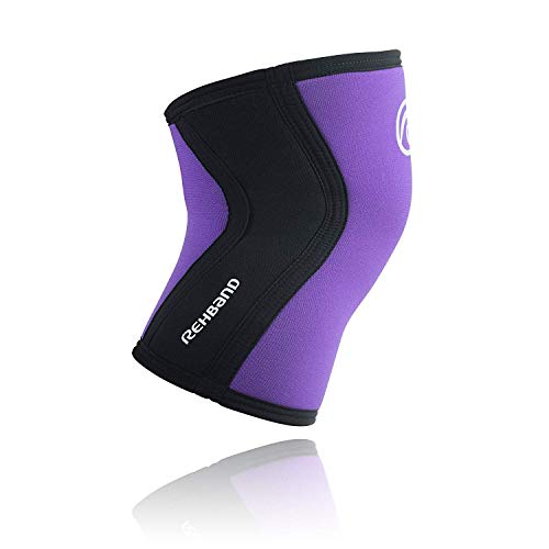 Rehband RX 7751 - Rodillera, Color Morado, Mujer, Color Morado - Morado Azulado, tamaño Mediano