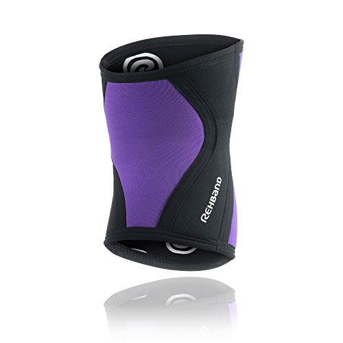 Rehband RX 7751 - Rodillera, Color Morado, Mujer, Color Morado - Morado Azulado, tamaño Mediano