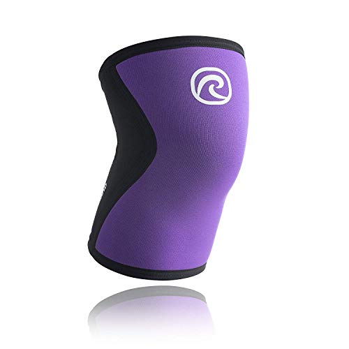 Rehband RX 7751 - Rodillera, Color Morado, Mujer, Color Morado - Morado Azulado, tamaño Mediano