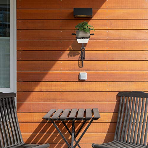 Relaxdays Soporte Macetas Pared con Forma de Bicicleta, Hierro Fundido, Marrón Oscuro, Ø 13 cm