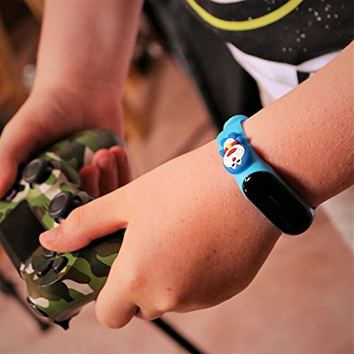 Reloj digital pulsera de silicona niño niña deportivo dibujos animados - correa compatible xiaomi mi band, Doraemon, Correa