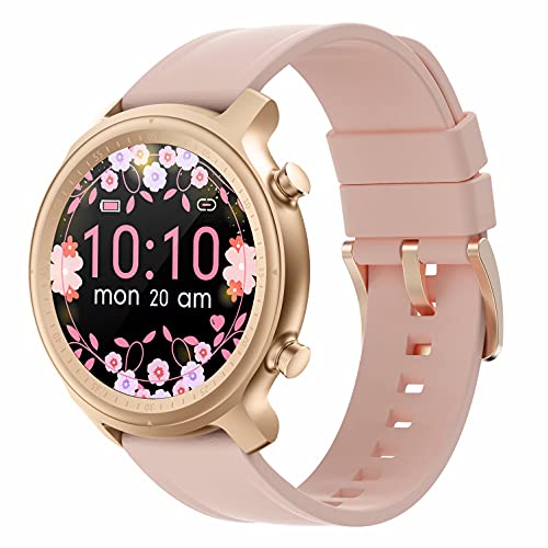 Reloj Inteligente para Hombre Mujer, Rastreador de Ejercicios con Llamada Micrófono Altavoz IP67 Resistente al Agua Frecuencia Cardíaca Sueño Podómetro Monitor de Calorías para Android y iPhone