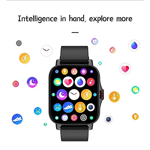 Reloj Inteligente para Mujer Llamada Bluetooth 1.72 Pulgadas Full Touch Fitness Tracker Presión Arterial FM08 Smartwatch VS P8 (A)