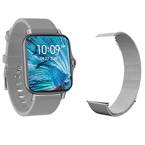 Reloj Inteligente para Mujer Llamada Bluetooth 1.72 Pulgadas Full Touch Fitness Tracker Reloj de Presión Arterial FM08 Smartwatch VS P8 (F)