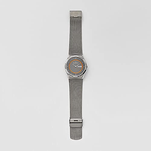 Reloj Skagen Melbye de tres manecillas para hombre, tamaño de caja de 40 mm, al menos 50% de acero inoxidable reciclado