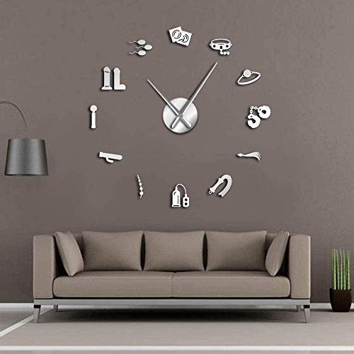 Relojes de pared Relojes de pared   delicados Género Tienda Vector DIY Reloj de pared gigante Erótico Arte de pared íntimo Juego de personajes Obra de arte Reloj moderno Reloj de pared Decoración de