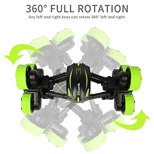 Remote Control Car For Kids 2 Wheeled RC Car Double Sided Driving with Leds 360 Flips All Terrain RC Crawler Wheels Remote Control Car Fast Off-Road Stunt RC Toy Car Boys Girls Adults Xmas Gift