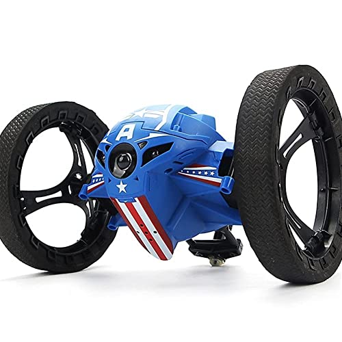 Remote Control Car RC Toys Bounce Car RC Robot High Jumping Car LED Night Kids Toys Gifts Wheels Rotation Light Boys Kids and Adults Toy Gift (Color : A Size : 2 Battery) (C 3 Battery)