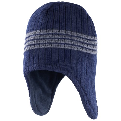 Result - Gorro de Invierno Modelo Peru (Forro Interior de Forro Polar) (Talla Única) (Gris carbón)