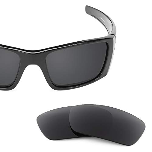 Revant Lentes de Repuesto Compatibles con Gafas de Sol Oakley Fuel Cell, No Polarizados, Negro Furtivo